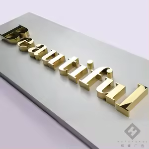 Titan showroom signage